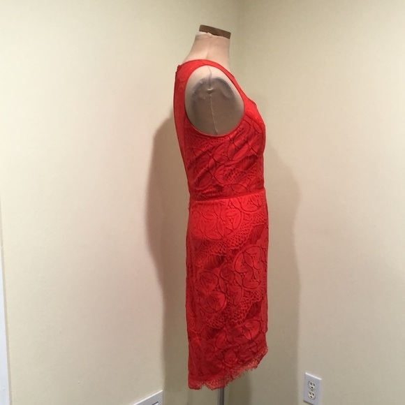Adelyn Rae Cocktail Dress Size Small Red Lace - Picture 5 of 10